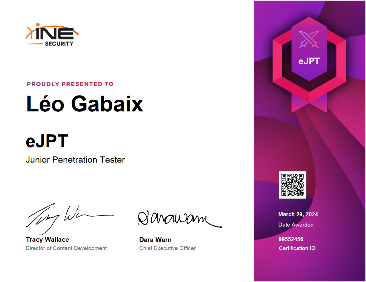 eJPT Certificate